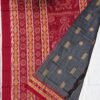 Green Stripes sambalpuri cotton saree - Image 4