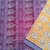Yellow fish sambalpuri saree with maroon border