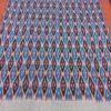 Blue black and red  ikat double cotton bedsheet with pillow cover - Image 7