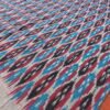 Blue black and red  ikat double cotton bedsheet with pillow cover - Image 5