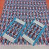 Blue black and red  ikat double cotton bedsheet with pillow cover