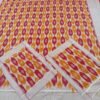 Orange & Yellow ikat double bedsheet with pillow cover - Image 5