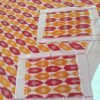 Orange & Yellow ikat double bedsheet with pillow cover - Image 4
