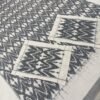 Light Black ikat double bedsheet with pillow cover - Image 4