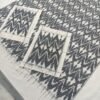 Light Black ikat double bedsheet with pillow cover - Image 3