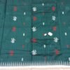 Green & Red triple border doll pattern sambalpuri cotton saree - Image 9