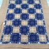 Brown sambalpuri single bedsheet with purple checks - Image 5