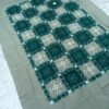 Grey sambalpuri single bedsheet with green checks - Image 6