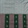 Grey half half sambalpuri cotton saree - Image 10