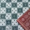 Blue squares with maroon border and anchal - Image 6