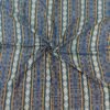 Blue sambalpuri cotton fabric with vertical saptapar bomkei pattern - Image 2