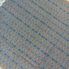 Light brown sambalpuri cotton fabric with blue Ikat stripes - Image 7