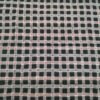 Black sambalpuri cotton fabric with red and black checks - Image 2