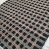 Black sambalpuri cotton fabric with red and black checks - Image 6