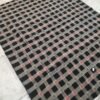 Black sambalpuri cotton fabric with red and black checks - Image 5