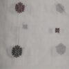 White sambalpuri cotton fabric with black and red buti - Image 9