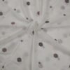 White sambalpuri cotton fabric with black and red buti - Image 3