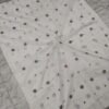 White sambalpuri cotton fabric with black and red buti - Image 2