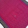 Magenta sambalpuri cotton saree with black border and temple