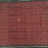Maroon and black zigzag pattern cotton saree - Image 9