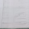 White small buti sambalpuri cotton saree with light green border - Image 9