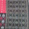 Red and black half half sambalpuri cotton saree with black anchal - Image 4