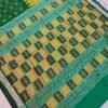 Yellow and green half half sambalpuri silk saree - Image 4