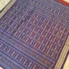Red sambalpuri silk saree with blue border and doll anchal - Image 8