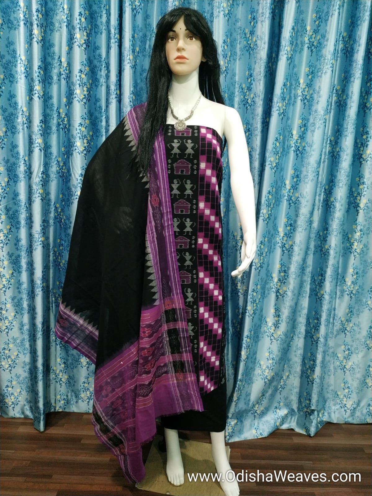 100914 Sambalpuri Handloom Cotton Dress material