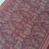Peacock pattern sambalpuri cotton saree in burgundy and red
