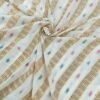 Off white sambalpuri cotton fabric with vertical lines - Image 6