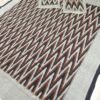 Brown Zig Zag ikat double bedsheet with pillow covers - Image 6