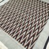 Brown Zig Zag ikat double bedsheet with pillow covers - Image 2