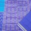 Sambalpuri blues half half silk saree with blue anchal