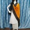 Yellow & Black cotton shawl - Image 4