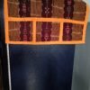 Maroon and yellow vertical stripes sambalpuri fridge cover - Image 5