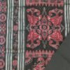 Blue sambalpuri silk saree with black tribal borders and anchal - Image 3
