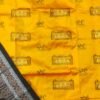 Yellow sambalpuri silk saree with temple border and bomkei art - Image 2