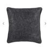 Black solid square cushion covers - Image 2