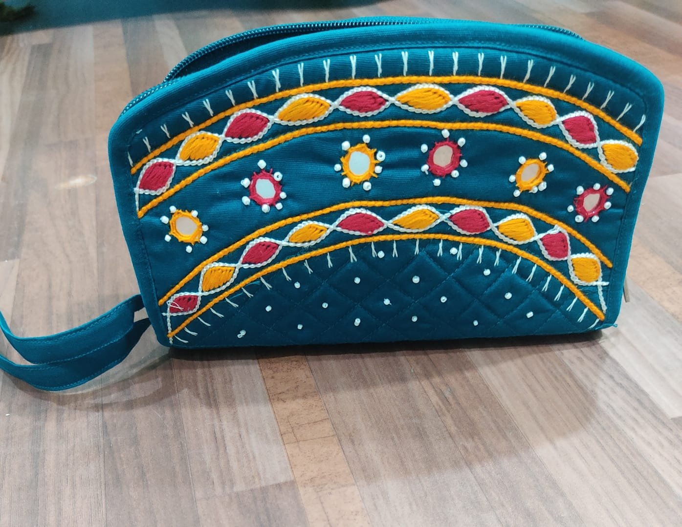 Traditional Embroidered Rajasthani Hand Bag/Handmade Work/Purse for Girls  (BLUE) Carry Bag: Handbags: Amazon.com