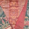 Black and red traditional sambalpuri silk saree border and anchal