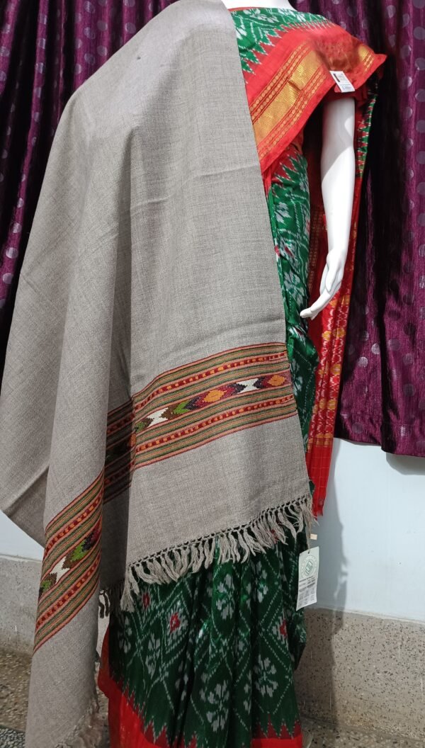 Light Brown Angoora SD Palla Yak Shawl - Image 5