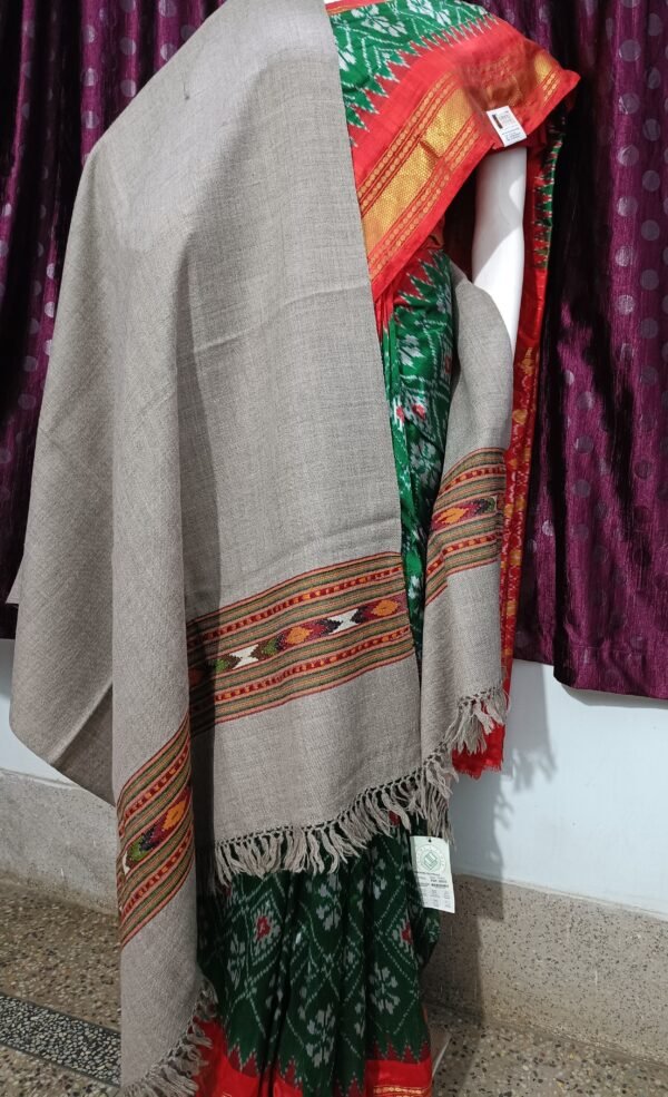 Light Brown Angoora SD Palla Yak Shawl - Image 6