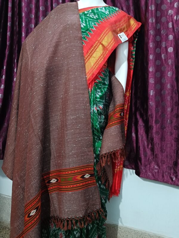 Brown Angoora SD Palla Yak Shawl - Image 5