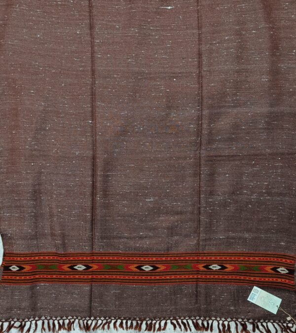 Brown Angoora SD Palla Yak Shawl - Image 2