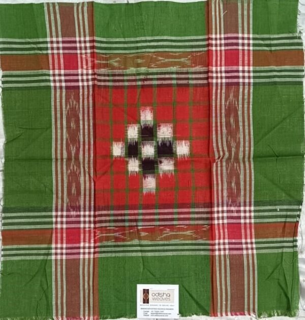 Green cotton handkerchief -16*16 inch