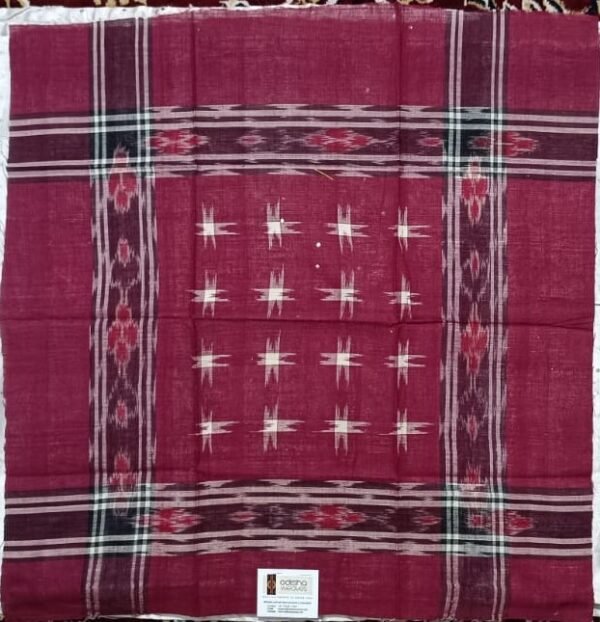 Maroon cotton handkerchief - size 22*22 inch