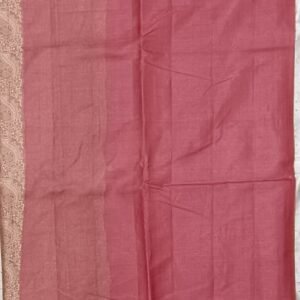 Peach chhattisgarh tussar silk with blouse