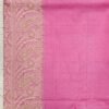 Pink chhattisgarh tussar silk saree with blouse - Image 6