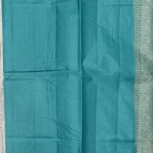 Sky blue chhattisgarh tussar silk  saree with blouse